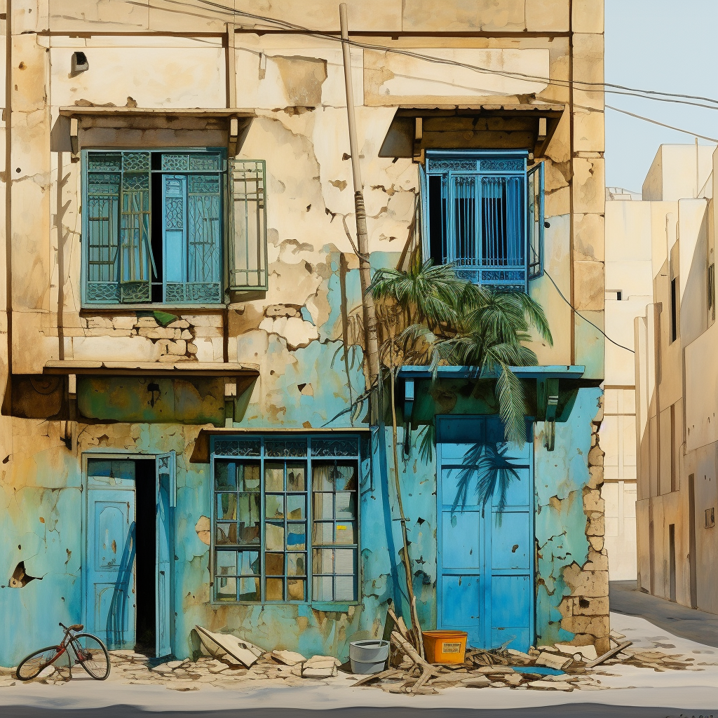 Old Jeddah buildings with beautiful roshan windows