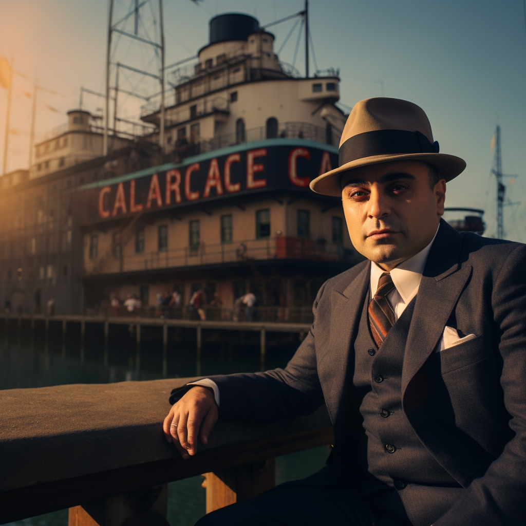 Al Capone in Alcatraz Prison