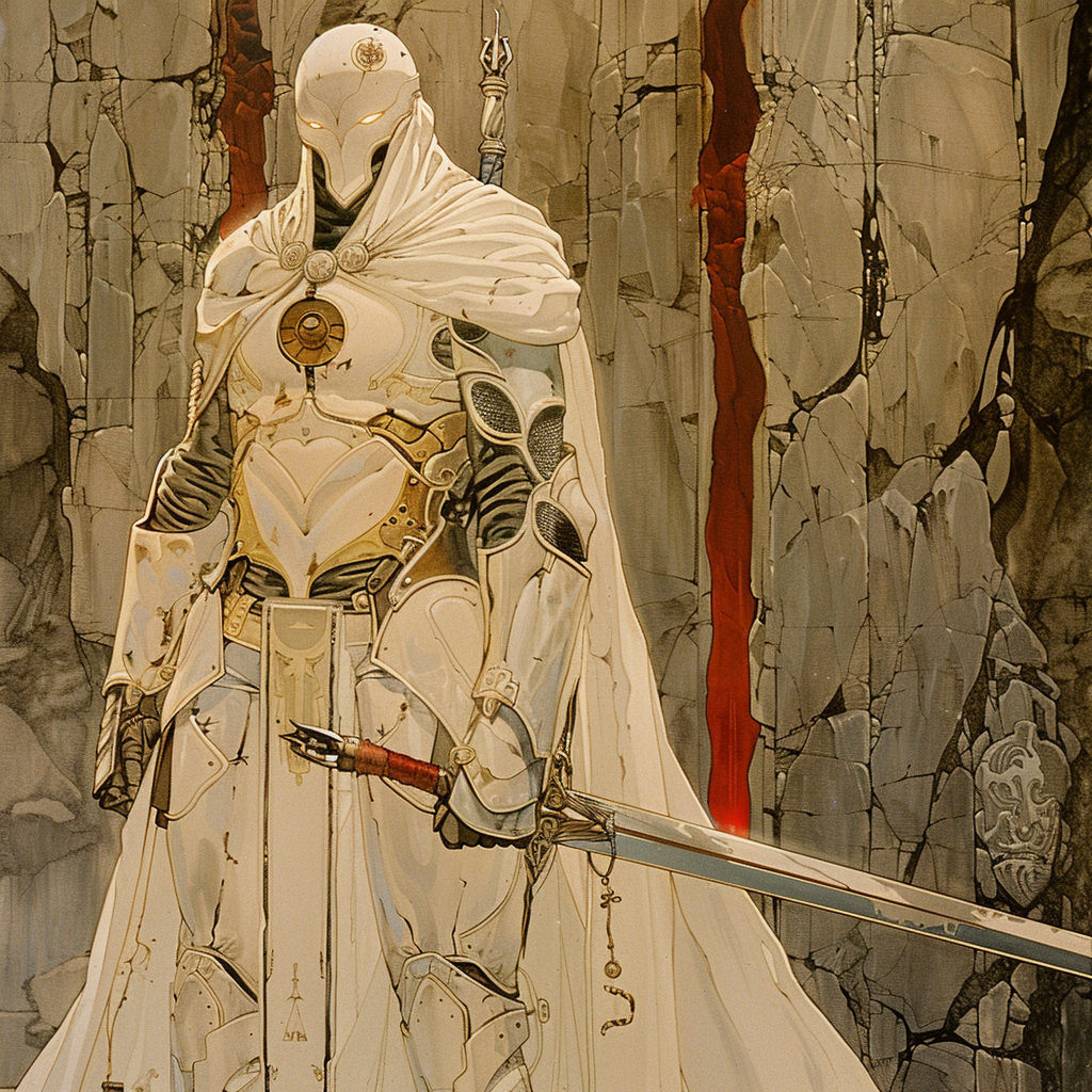 Albino Emperor Fantasy Illustration