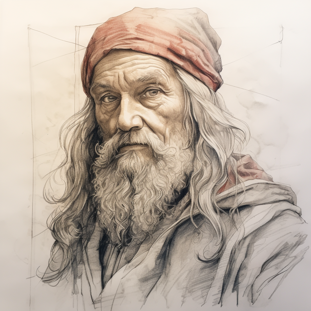 Stunning sketch image in Dürer style