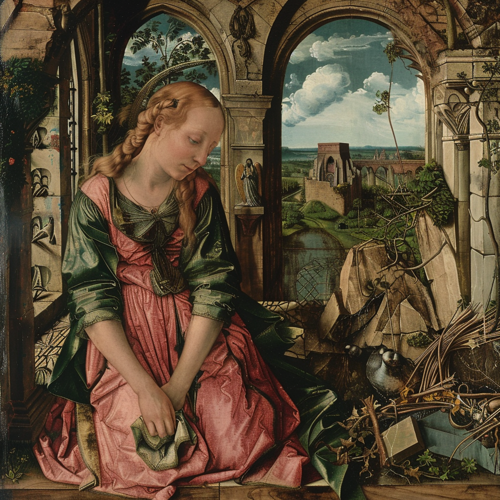 Albrecht Durer Tritone Style Painting