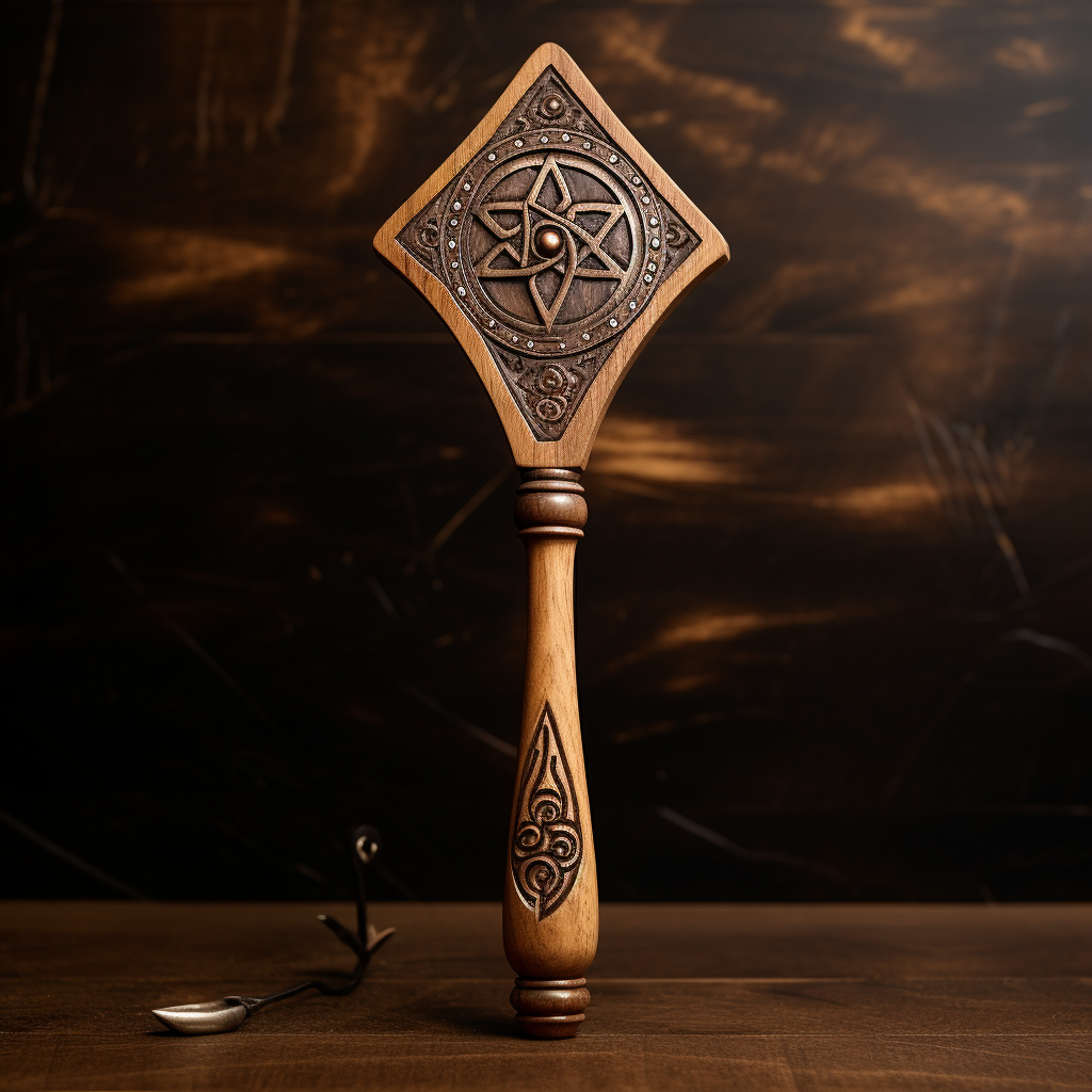 Alchemical Beer Brewing Spatula for Woodworking and Astrology