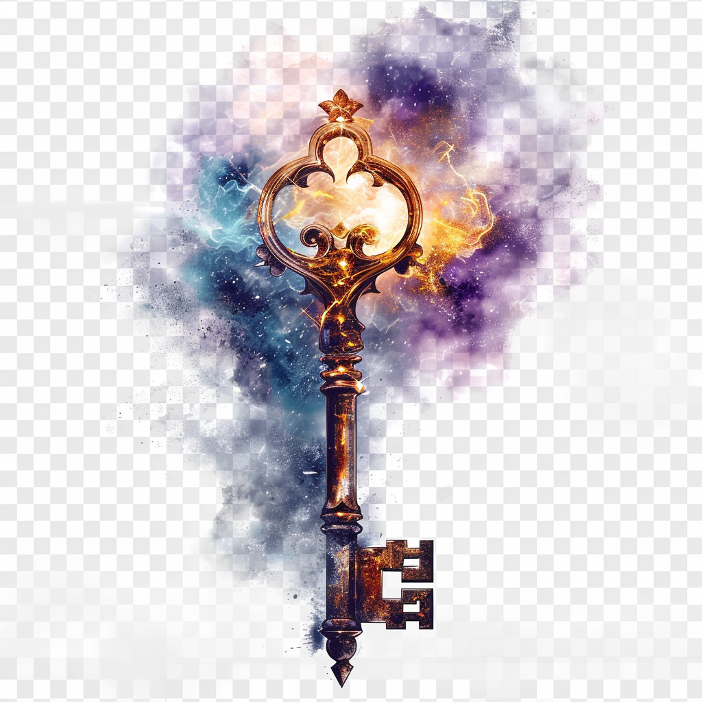 Magical Alchemist Key with Emoji Logo