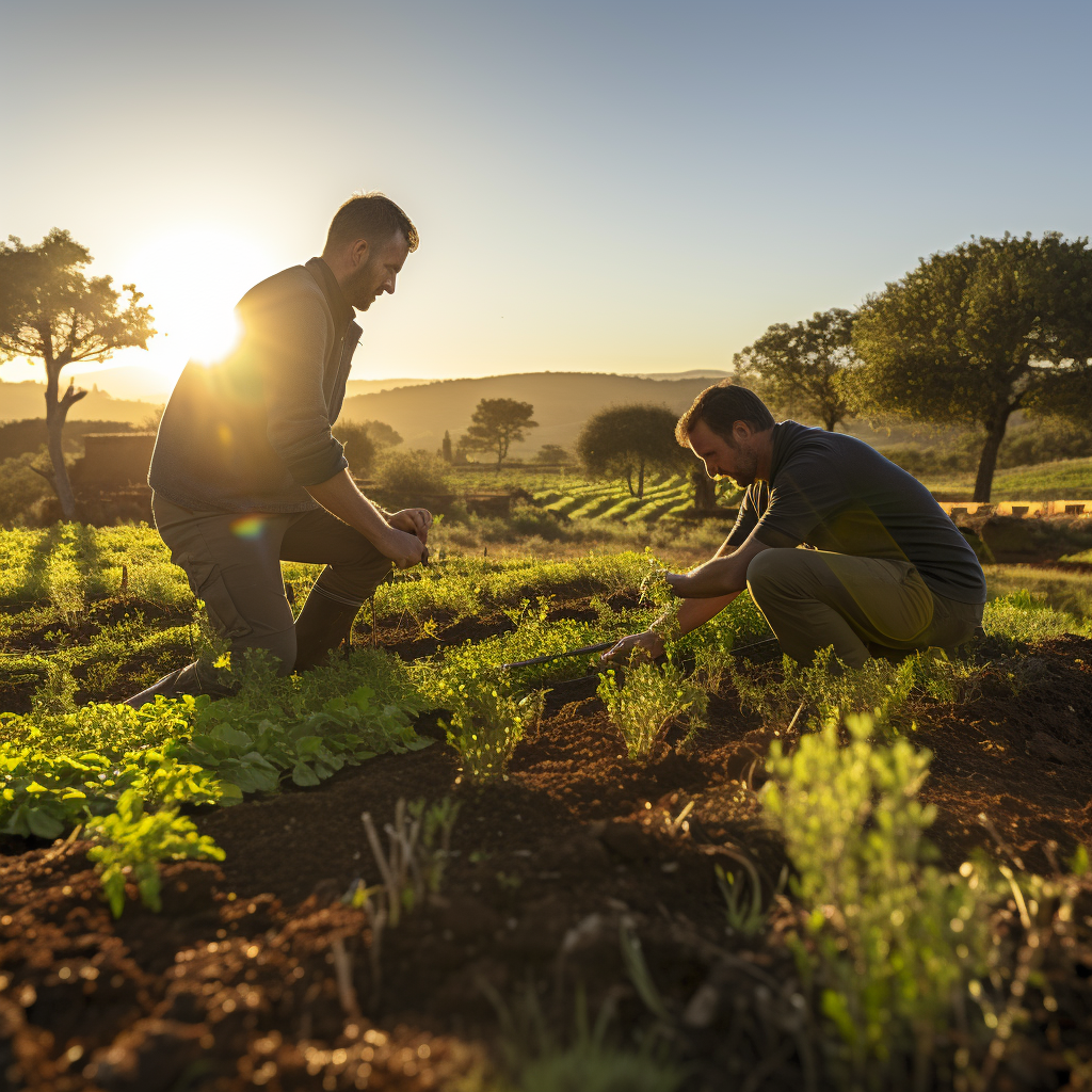 Diverse ecosystem on Alentejo farm