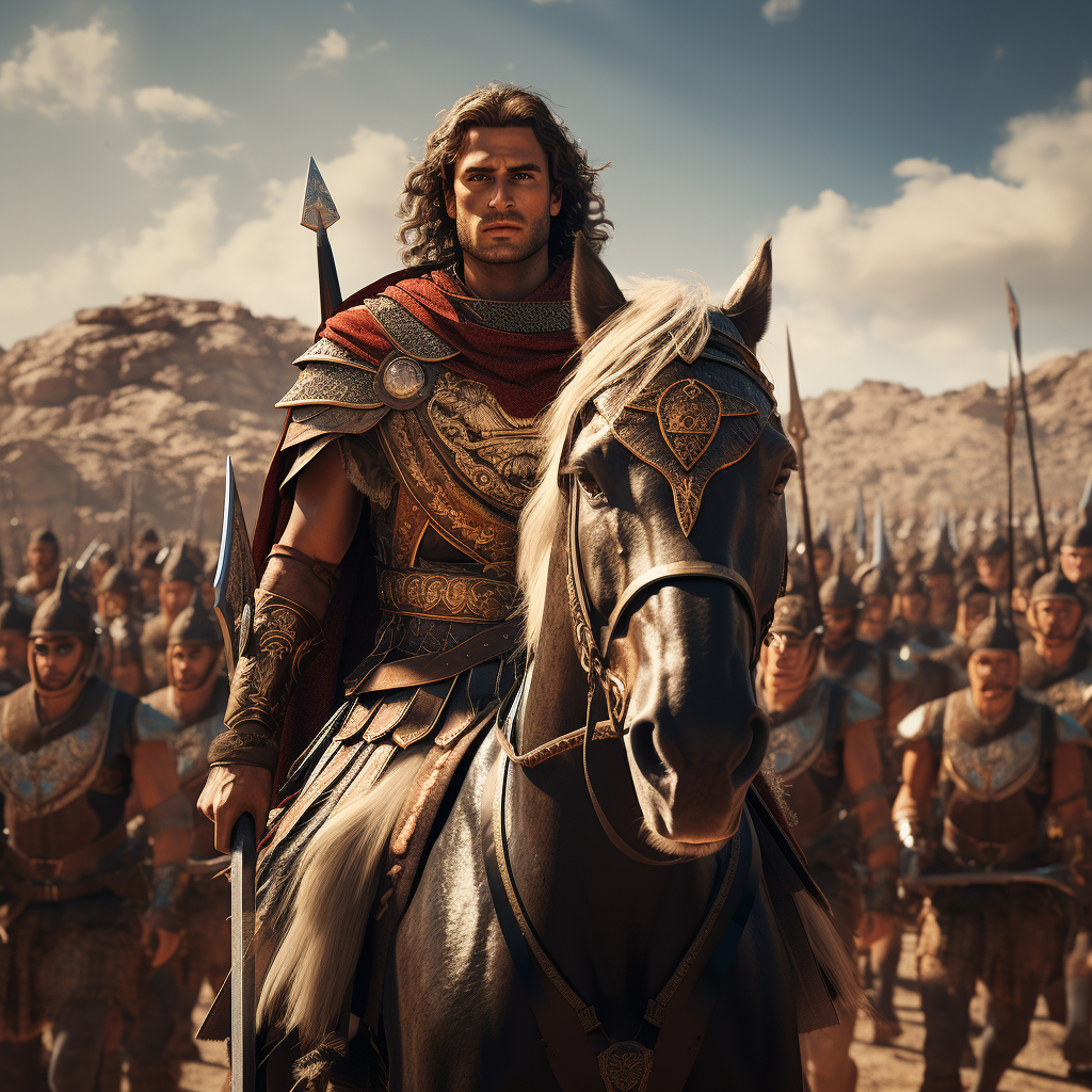 Alexander the Great and his Soldiers in Egypt