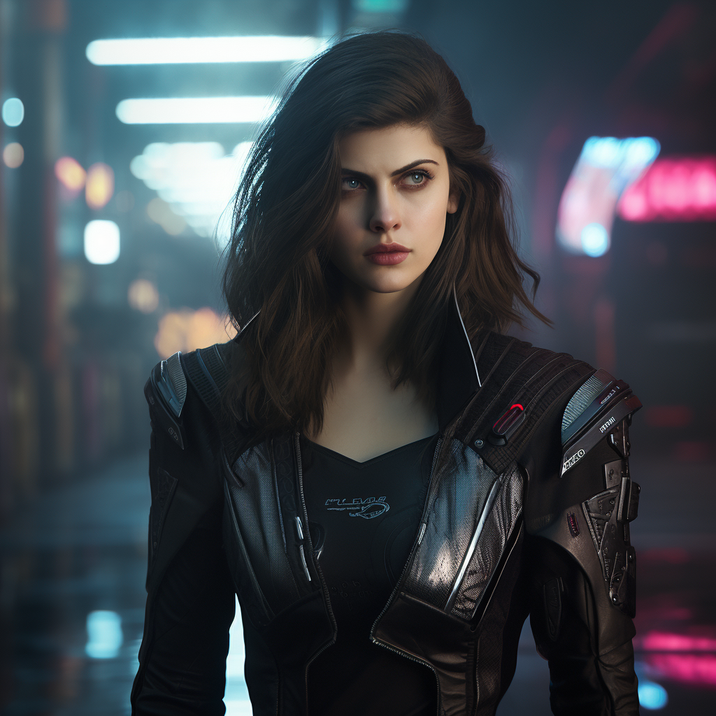 Stunning Alexandra Daddario in Cyberpunk 2077