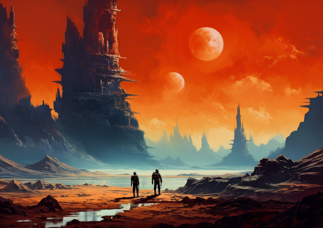 Fantasy Artwork of Alien Planet