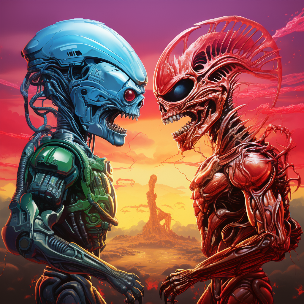 Alien versus Terminator showdown