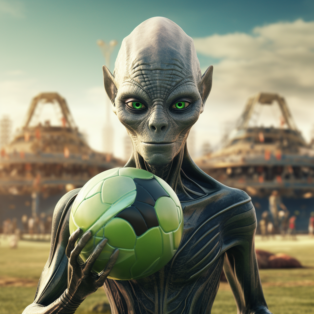 Alien football game plan conquering Earth