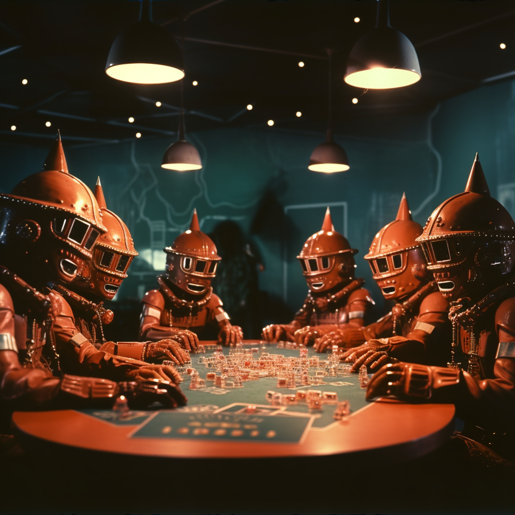 Aliens and Astronauts Engage in Intergalactic Poker