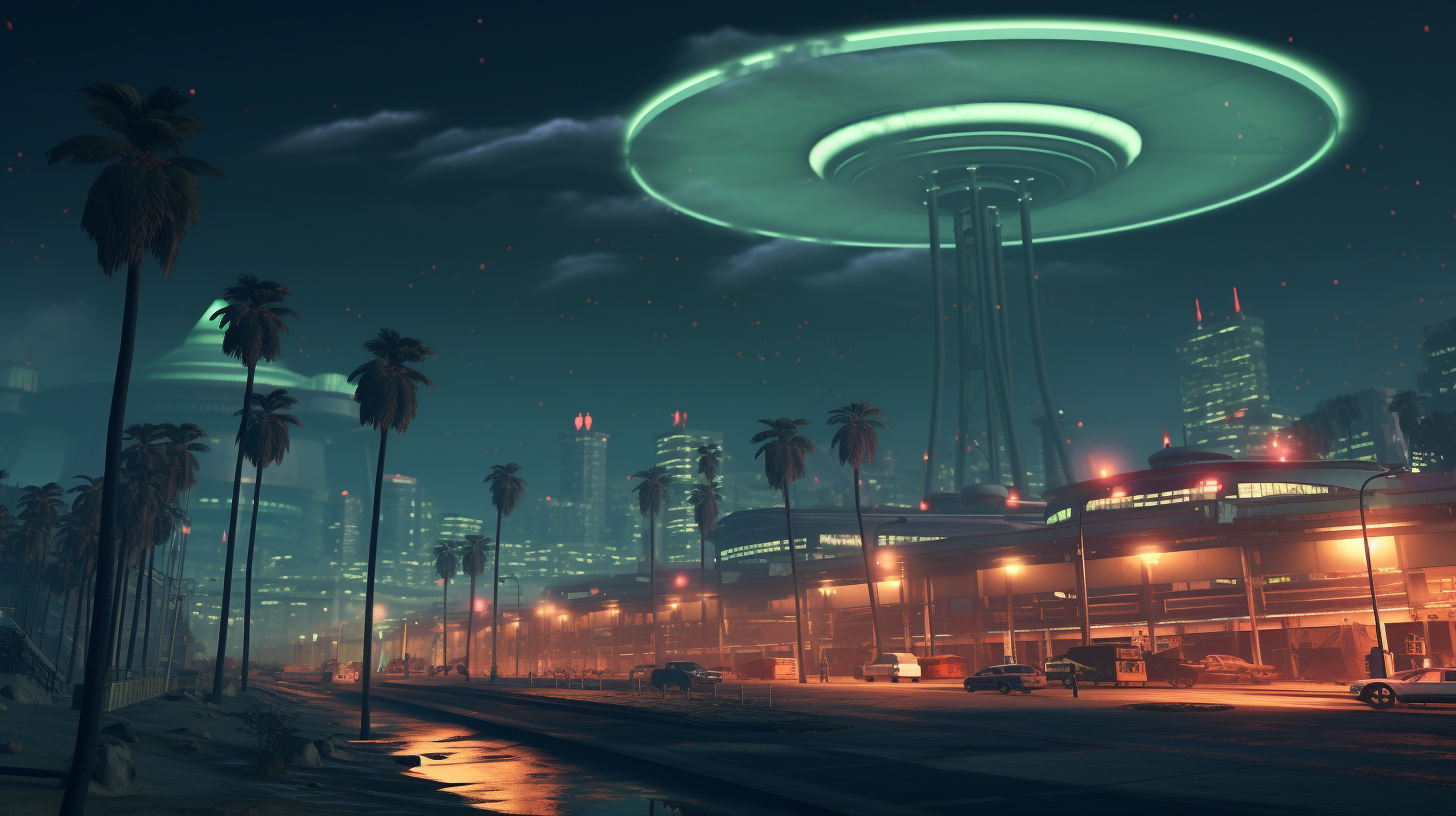 Alien Invasion in Los Santos, GTA 5 Style