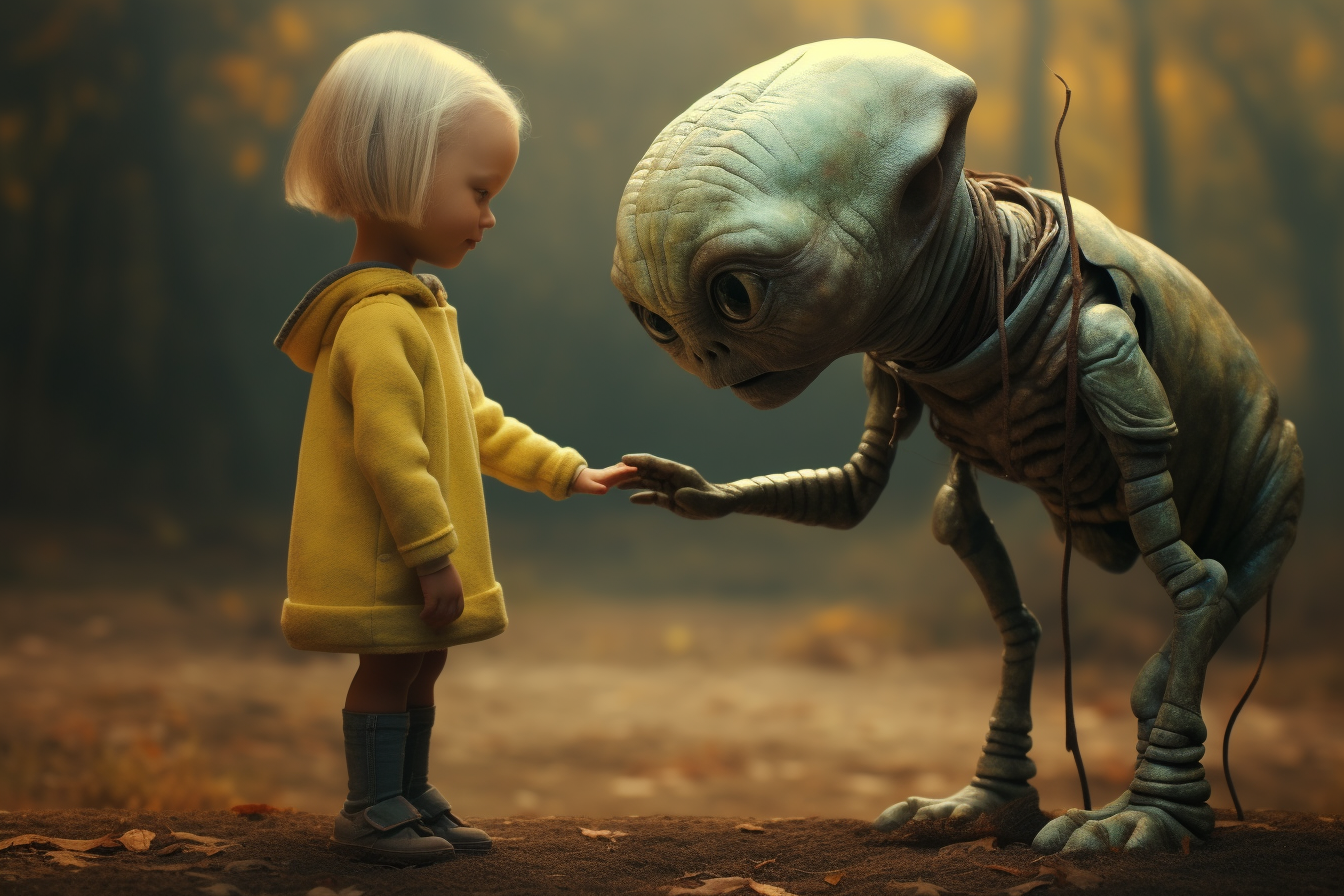 Friendly aliens and humans together