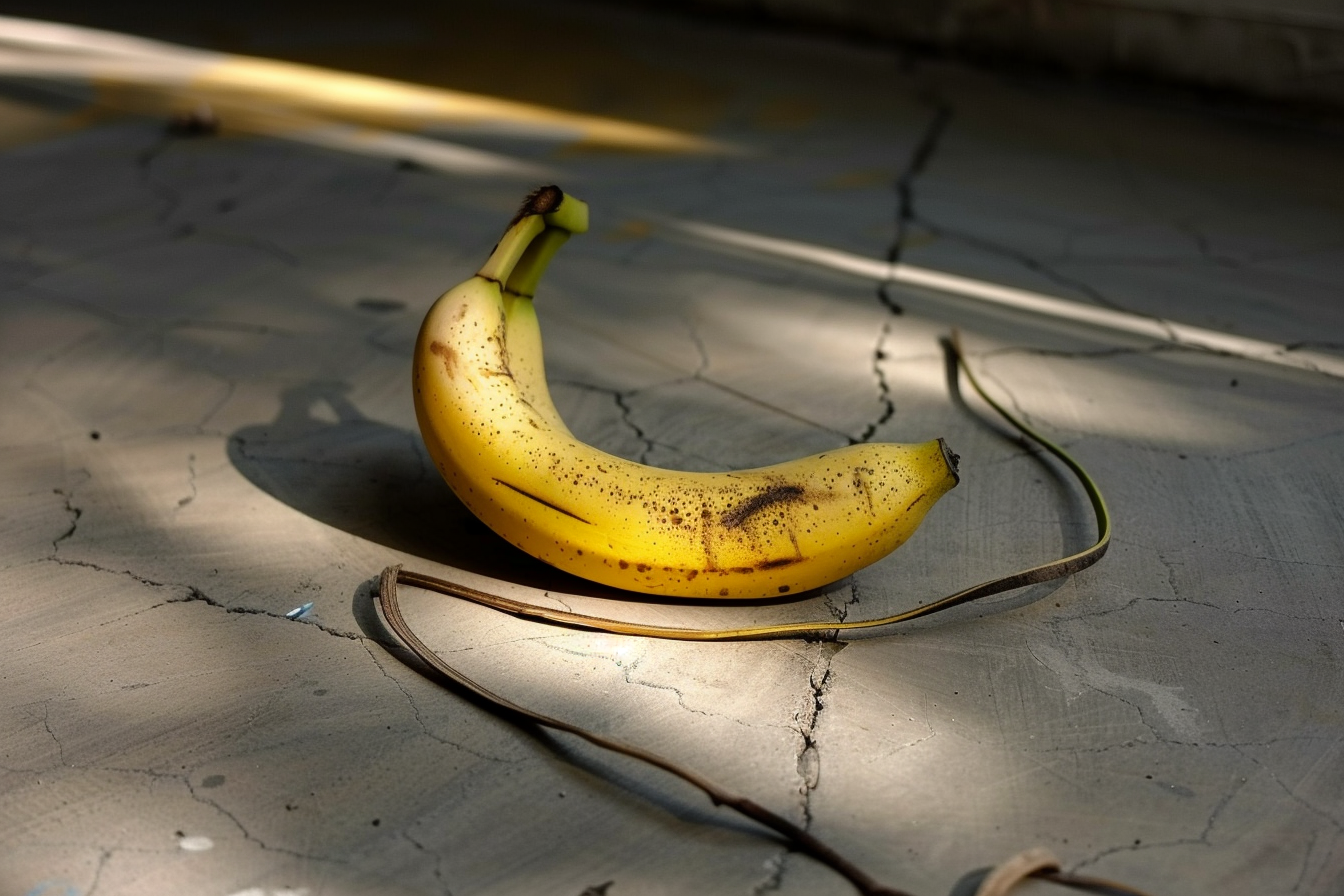 Alive banana wants to disappear