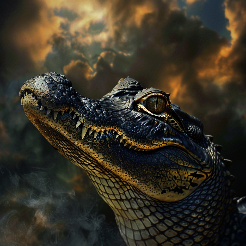 Alligator in Cool Atmosphere