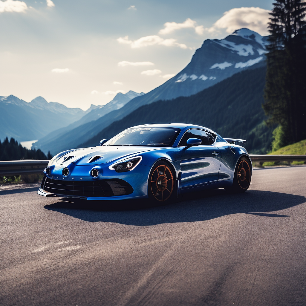 Sleek and stylish Alpine A110 car