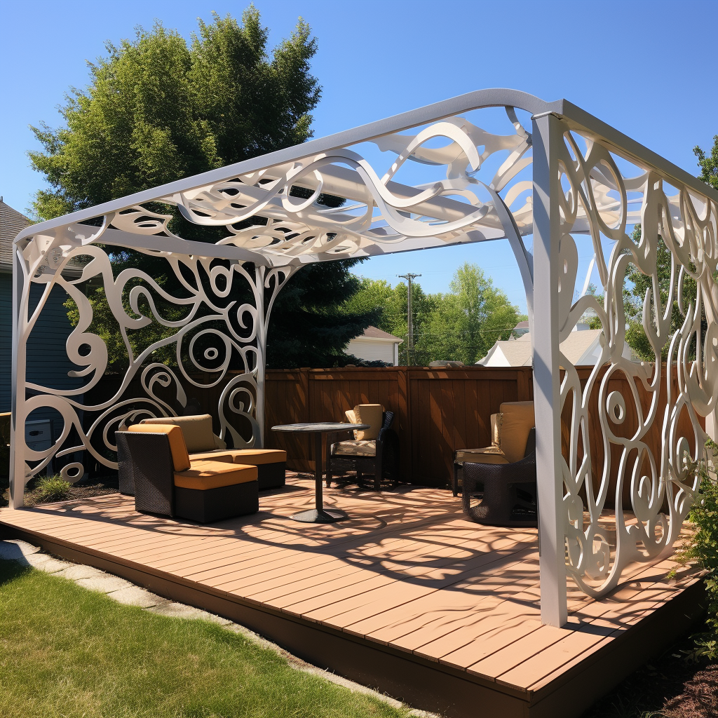 Stylish aluminum pergola design