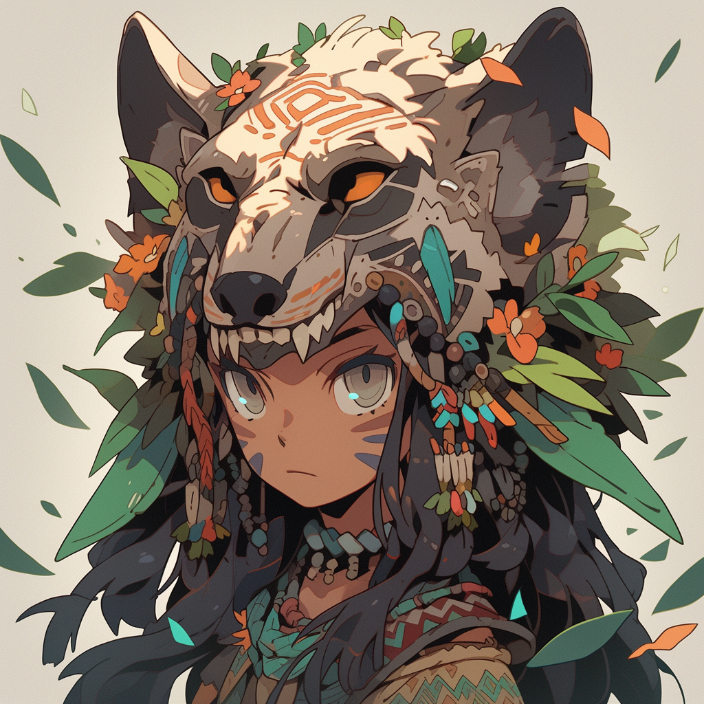 Mysterious and Wild Amazonian Druid