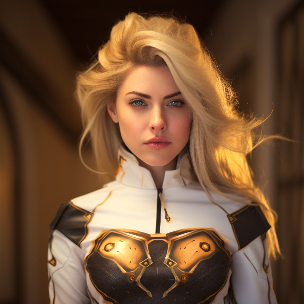 Amber Heard Overwatch Mercy Cosplay Image