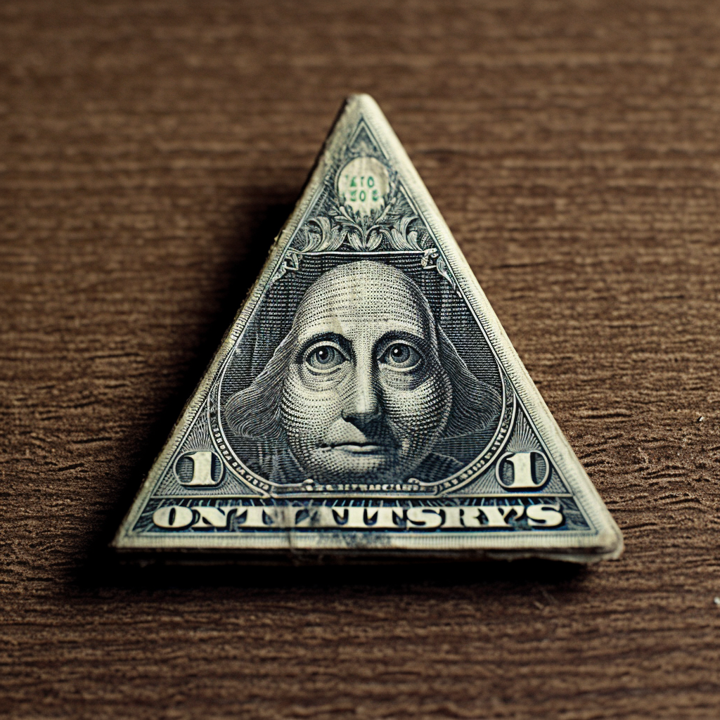 Crying Eye Pyramid on American Dollar