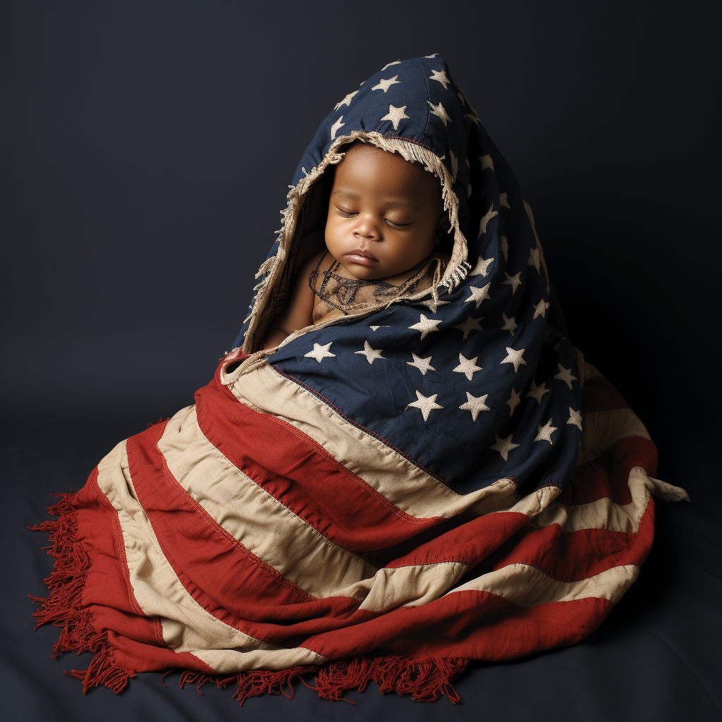 American flag papoose construction