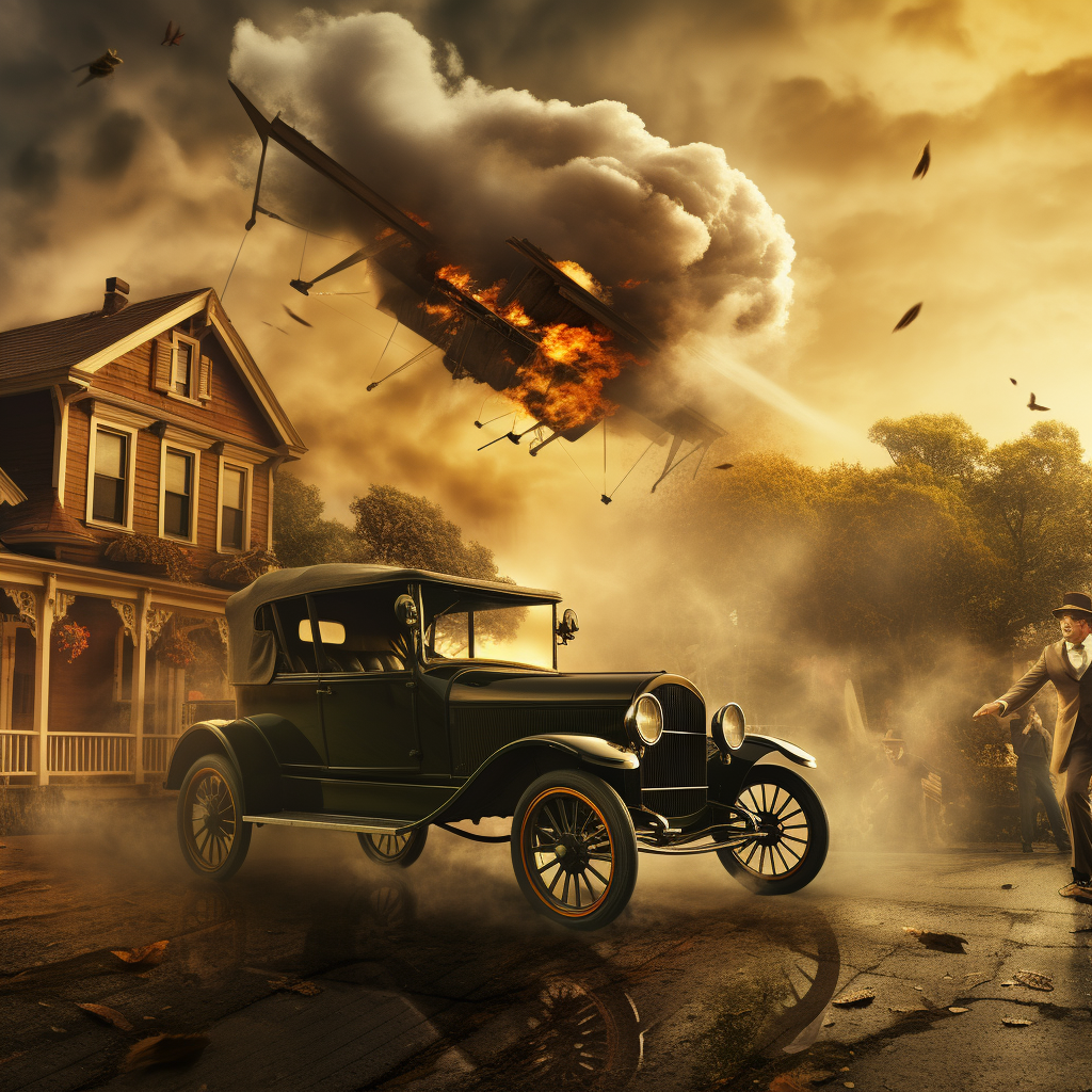 Captivating image depicting American-styled change and turbulence