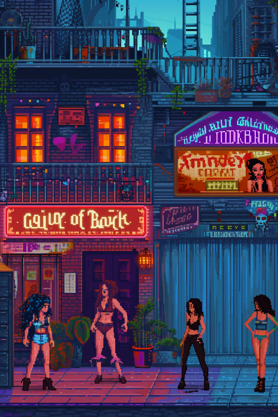 Amiga game goth go-go dance simulator