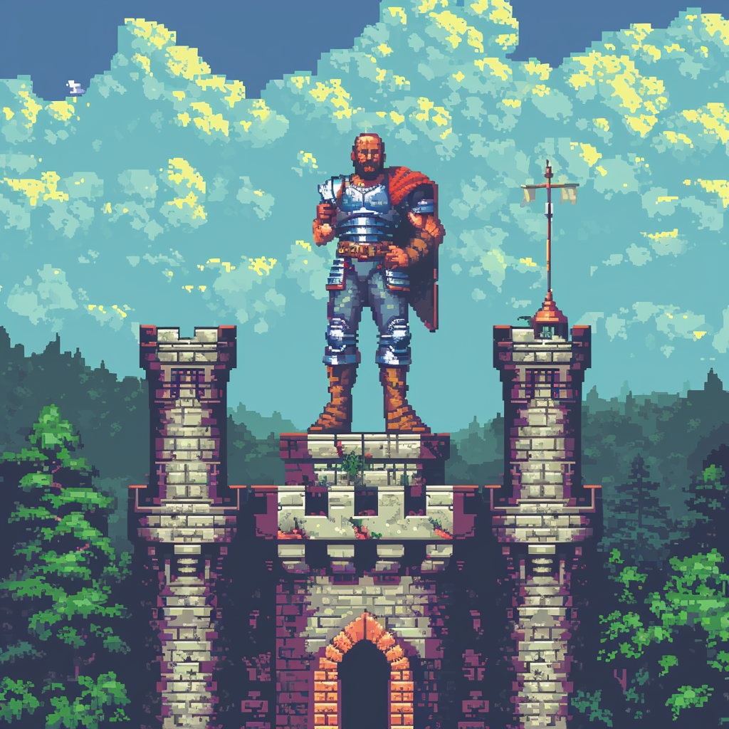 Amiga game RPG hero statue simulator