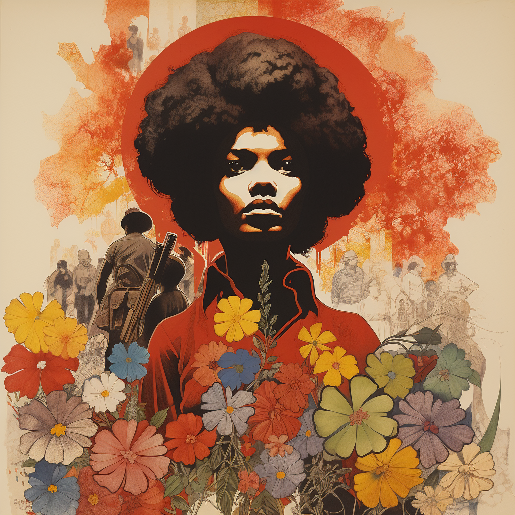 Amil Cabral Flowers Revolution Poster