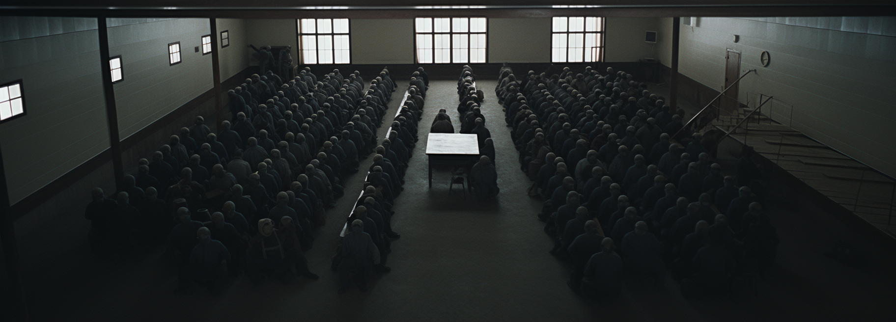 Students learning inside an Amish school house