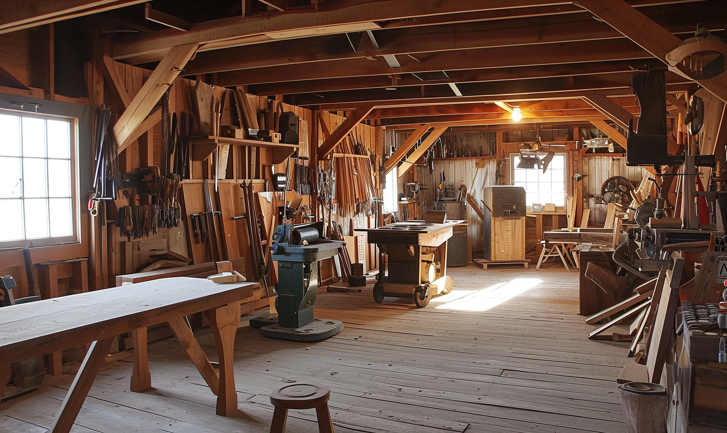 Traditional Amish Woodworking Shop