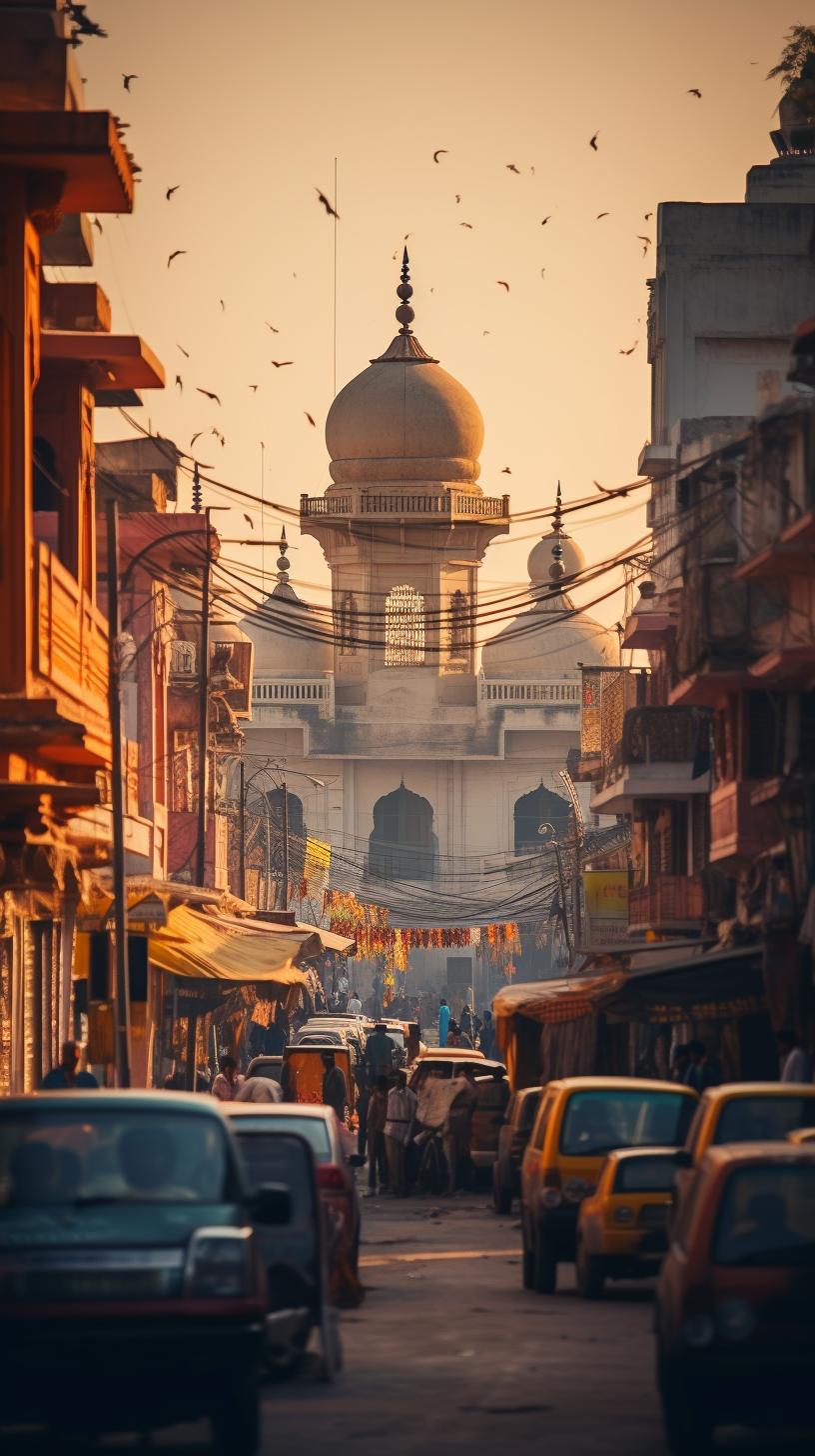 A captivating image showcasing Amritsar city in Punjab