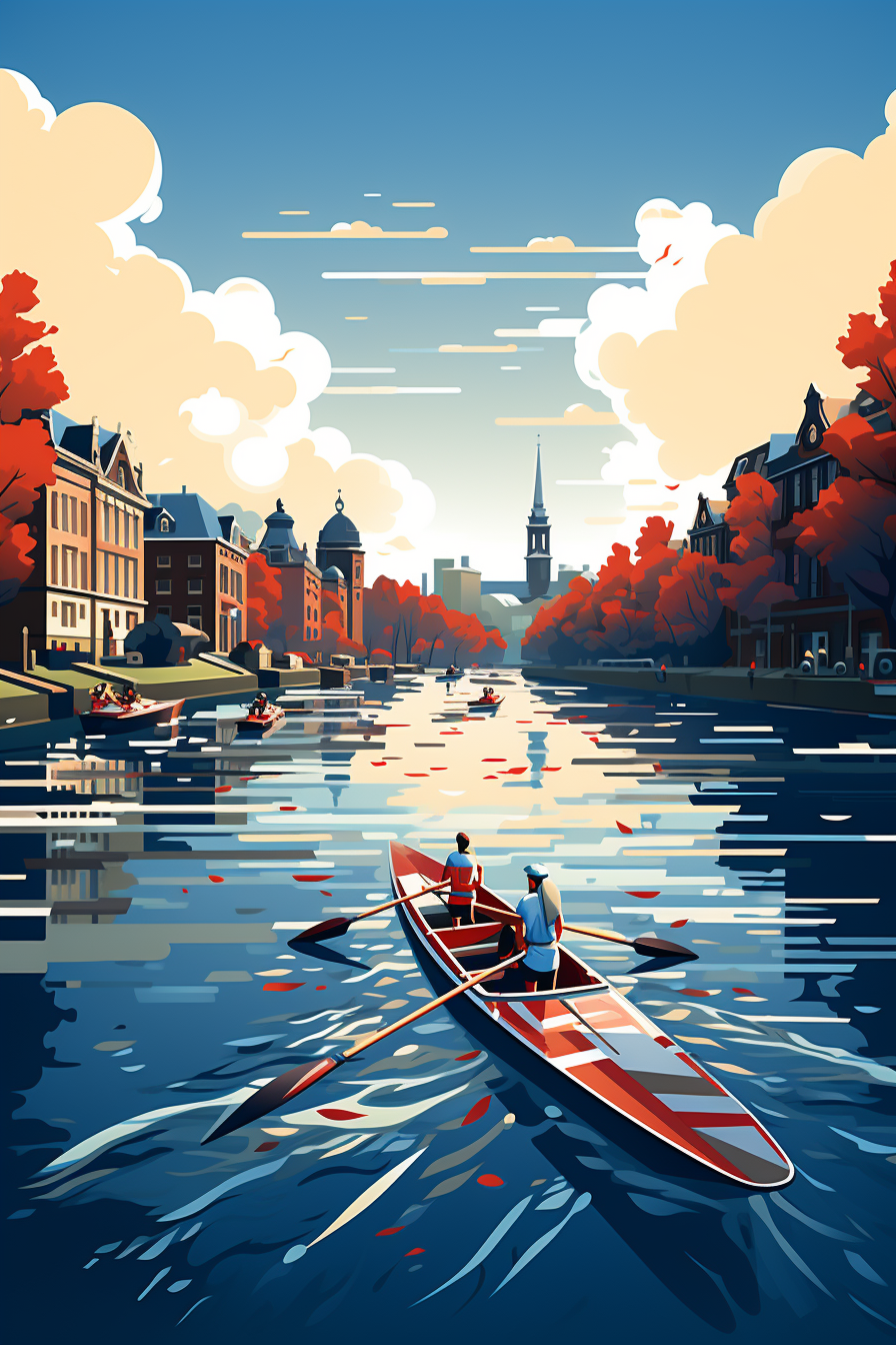 Illustration of Amsterdam Rowing Competition