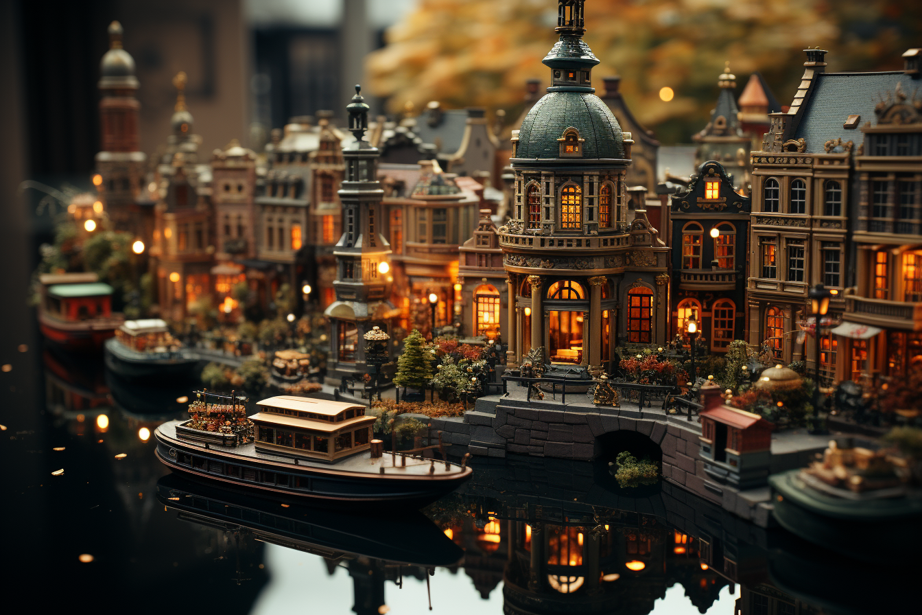Beautiful Amsterdam with Tilt-Shift Effects