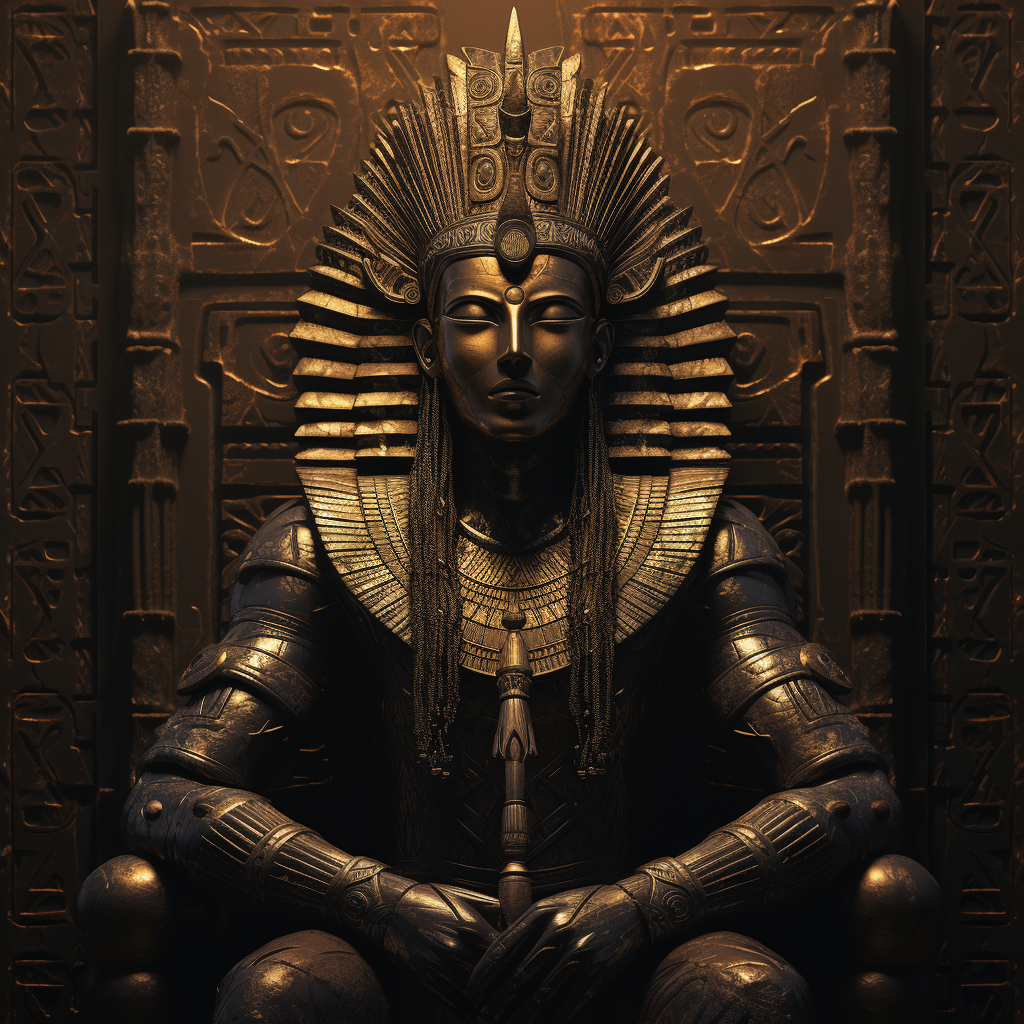 Amun Ra, the divine Egyptian deity