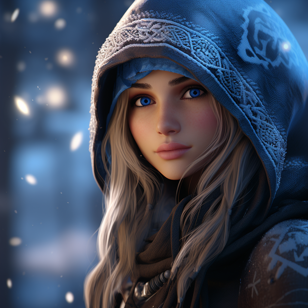 Beautiful image of Ana from Frozen