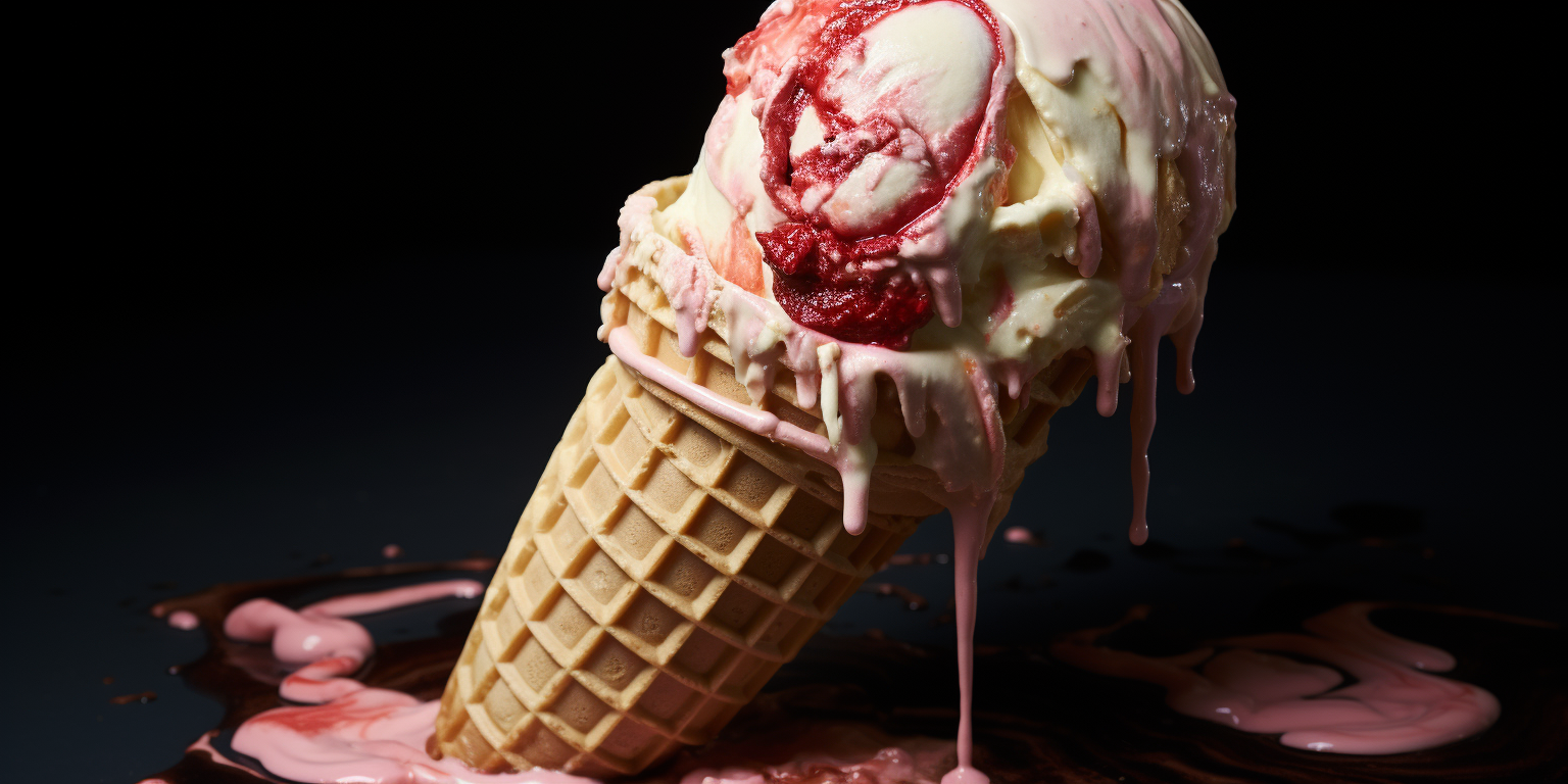 Anatomical Human Heart in Ice Cream Cone