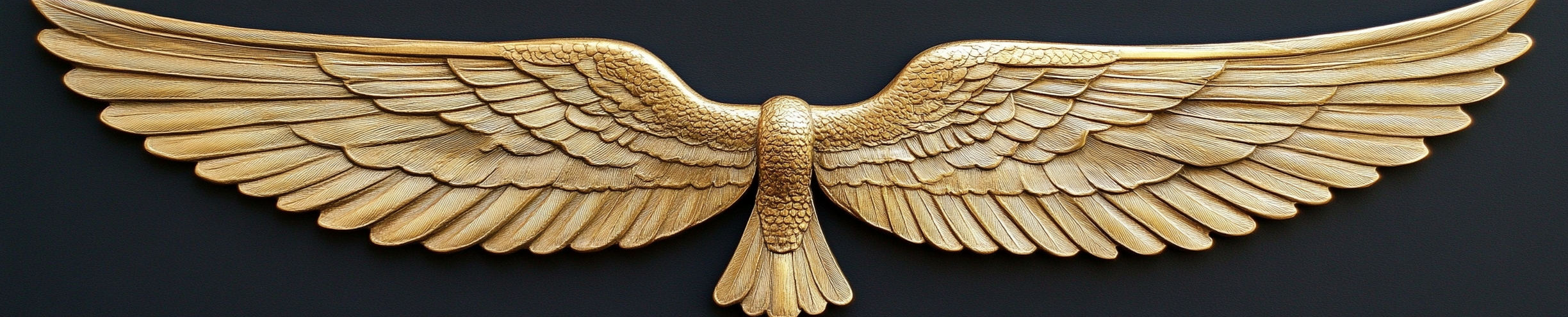 Egyptian gold winged jewellery design