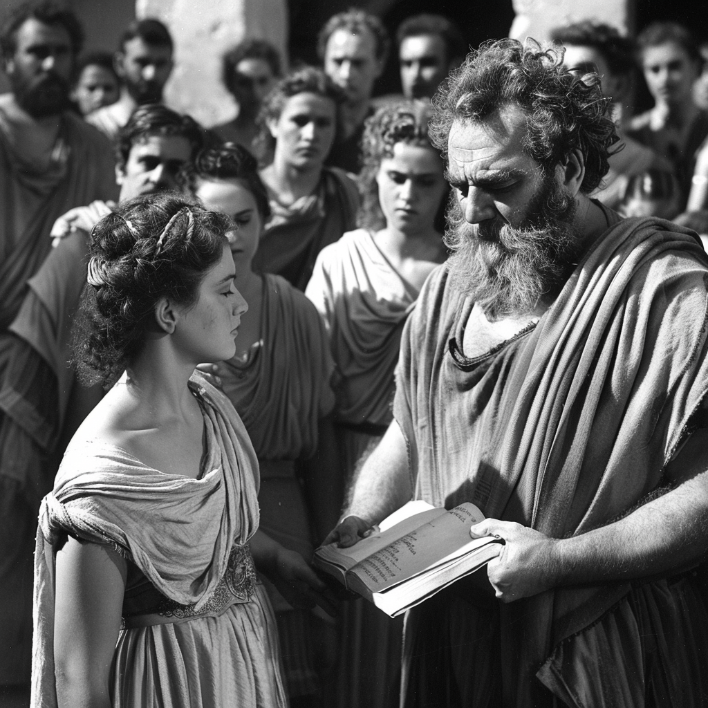 Sophocles receiving Oscar Award