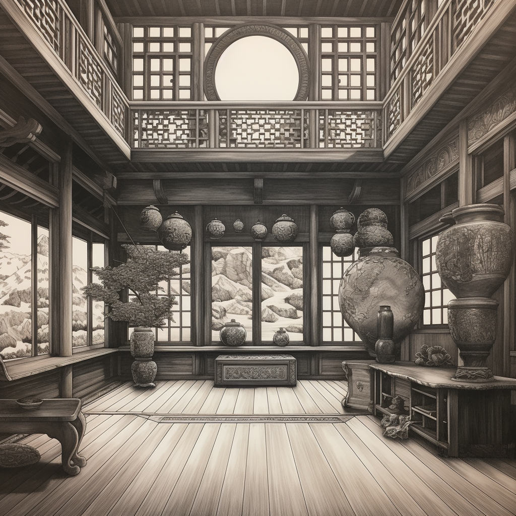 Japanese room with chest