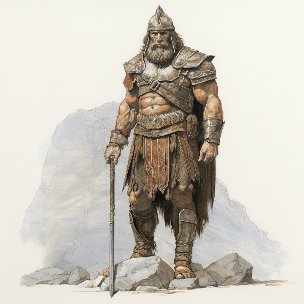 Ancient Macedonian Dwarf Hoplite illustration