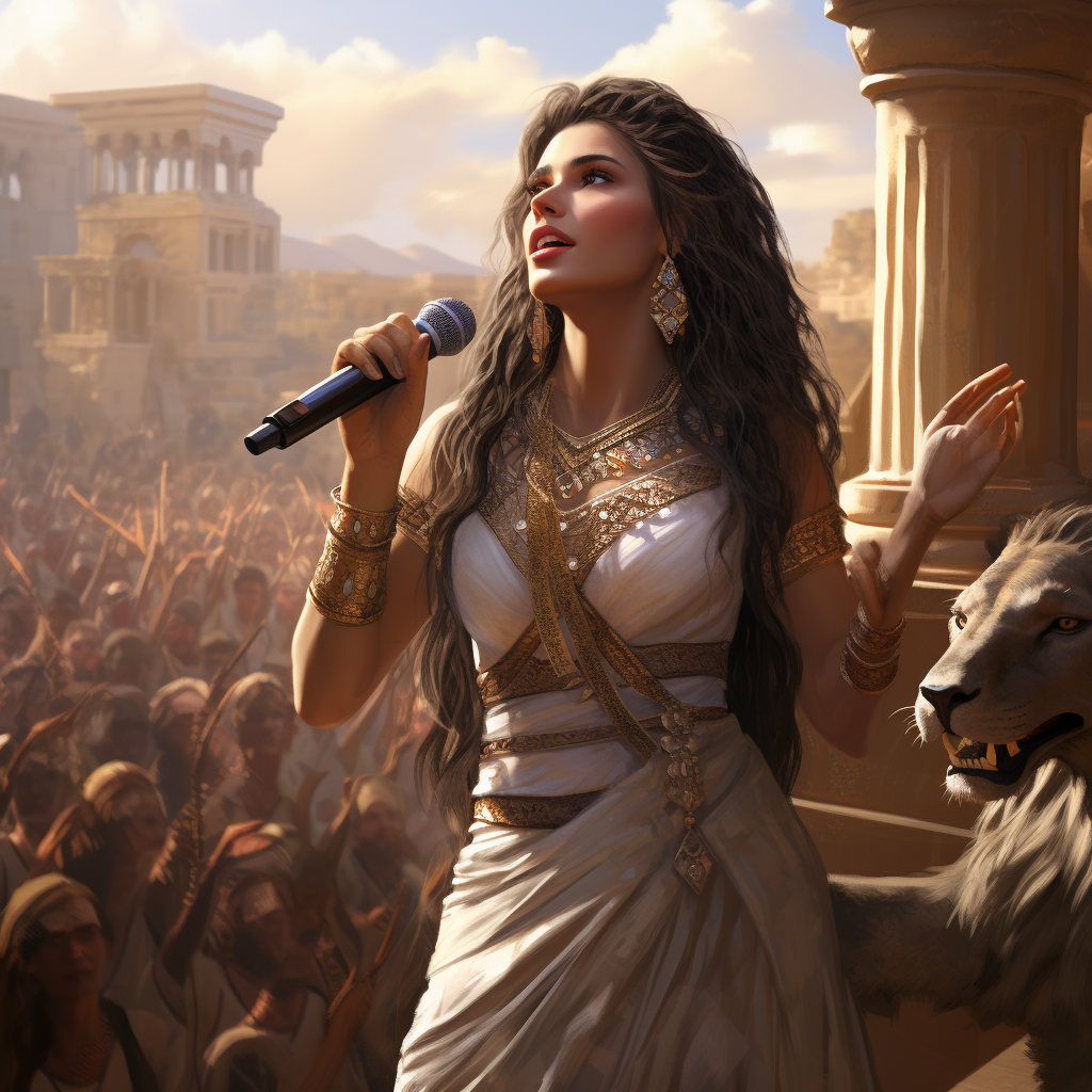 Sumerian princess singing about Eridu accomplishments