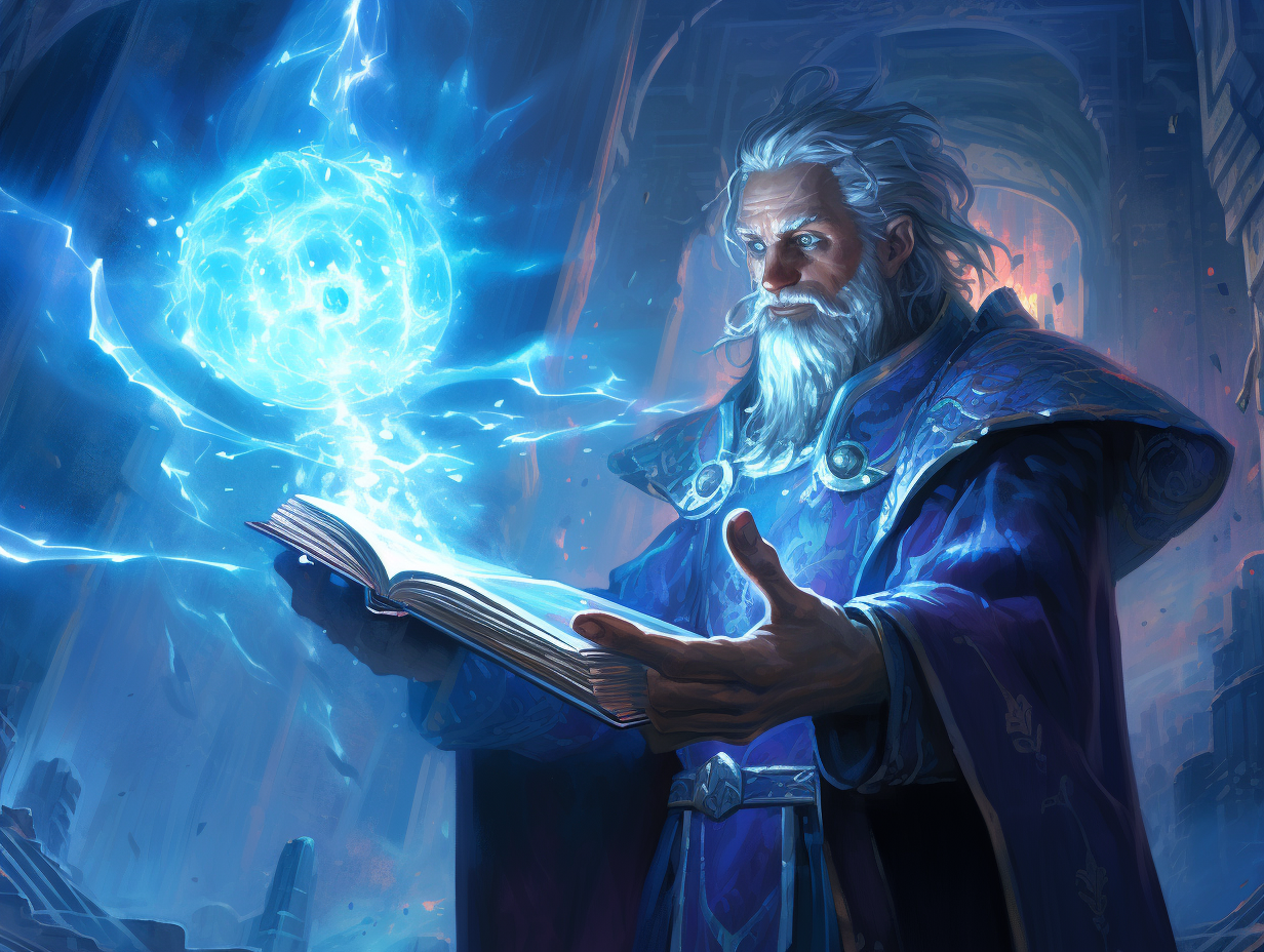 Cunning wizard countering magical spell