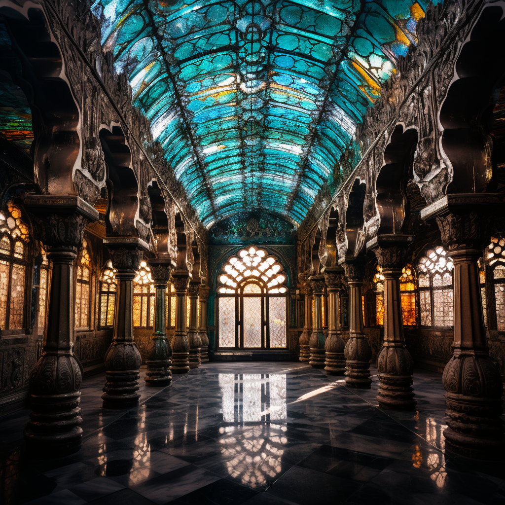 Ancient Indian glass architecture marvels