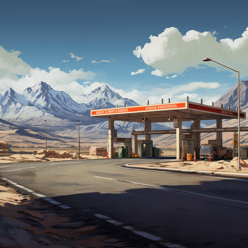 Anime-style Land Border Crossing in the Andes