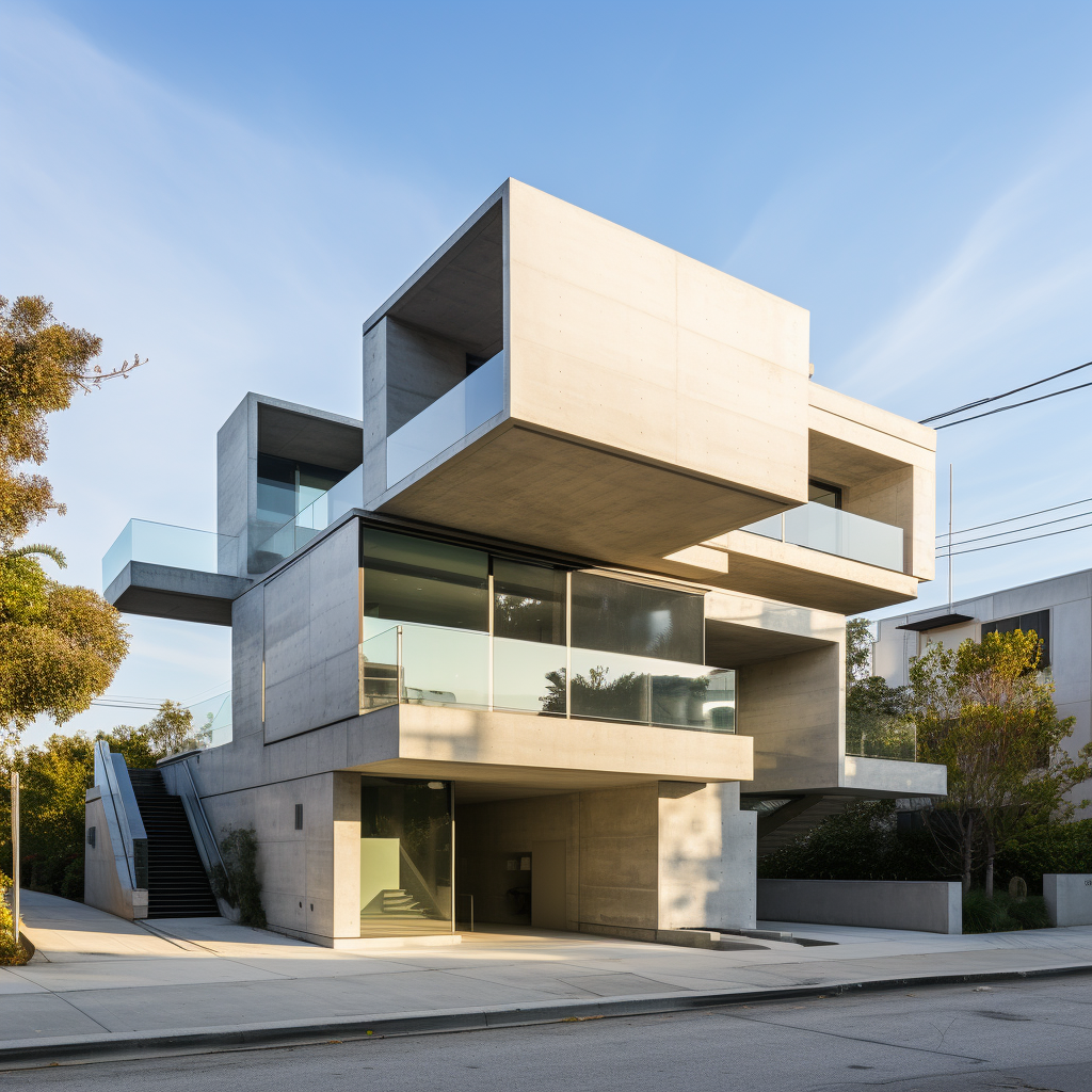 Residential apartment building by Tadao Ando