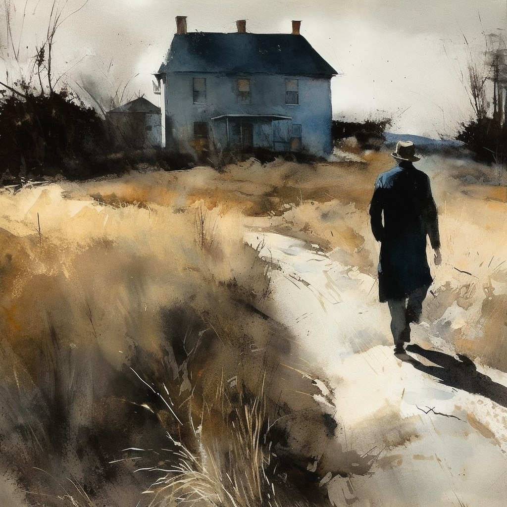 Andrew Wyeth style painting artwork