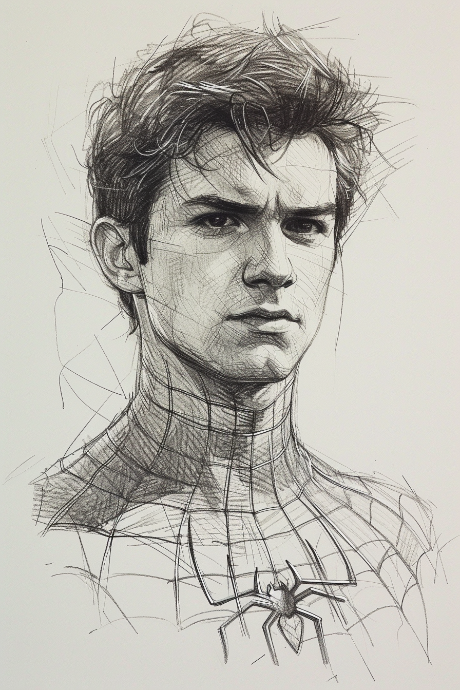 Andrew Garfield Spider-Man sketch