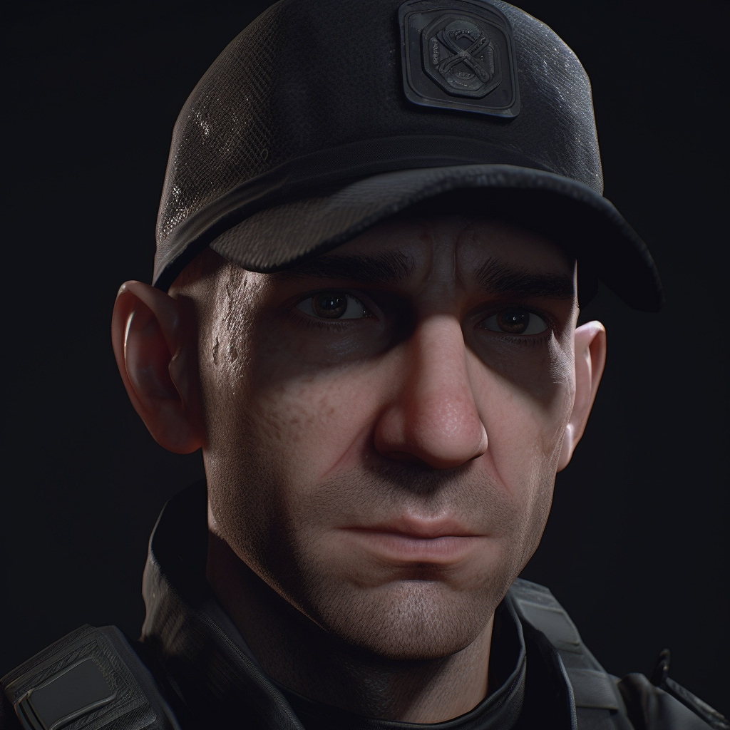 Close-up of Andrew Tate in special agent gear