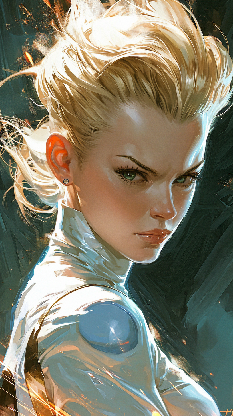 Ultrarealistic Android 18 Dragon Ball Z Art