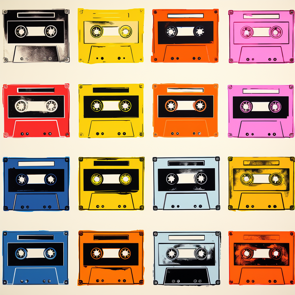 Andy Warhol audio cassette pop art